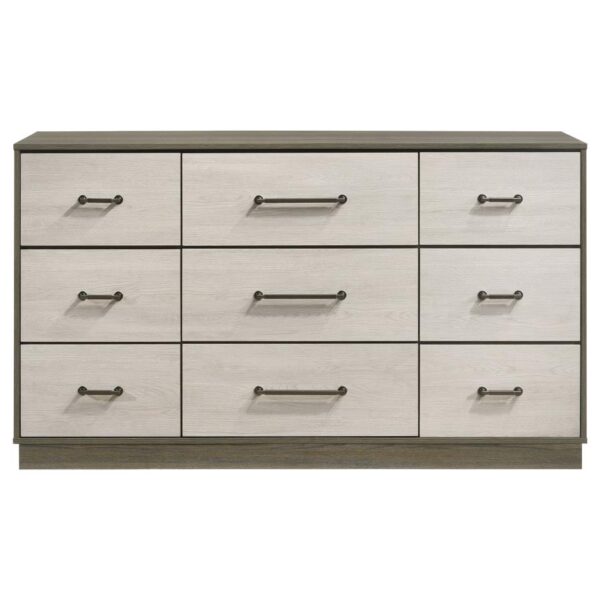Fenwick 9-drawer Dresser Grey Oak
