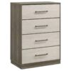Fenwick 4-drawer Chest of Drawers Grey Oak