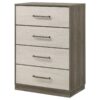 Fenwick 4-drawer Chest of Drawers Grey Oak