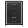 Lucia 5-drawer Bedroom Chest of Drawers Black