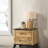 Kaywood 2-drawer Nightstand Bedside Table Natural Pine