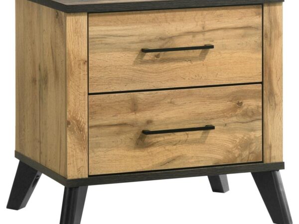 Kaywood 2-drawer Nightstand Bedside Table Natural Pine