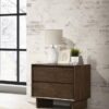 Glenwood 2-drawer Nightstand Bedside Table Warm Brown