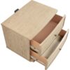 Kailani 2-drawer Nightstand Bedside Table Beige Oak
