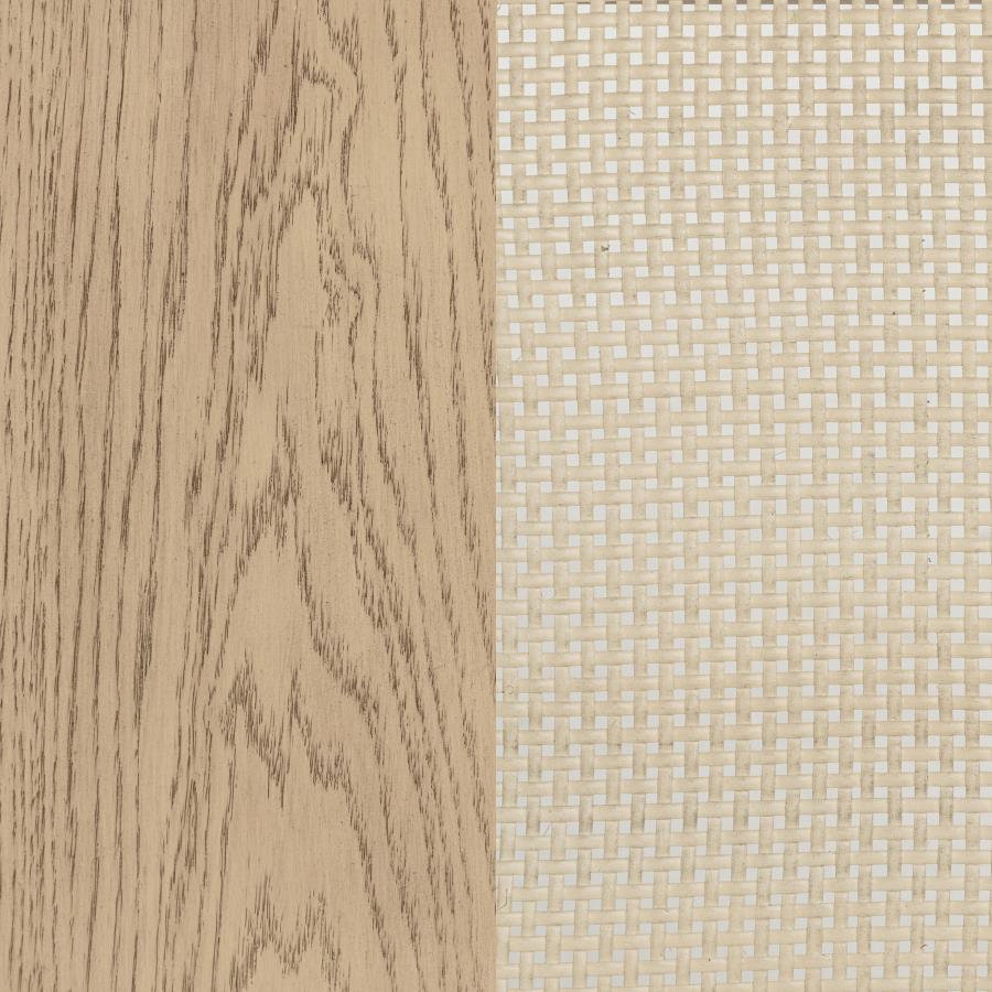 Kailani 2-drawer Nightstand Bedside Table Beige Oak