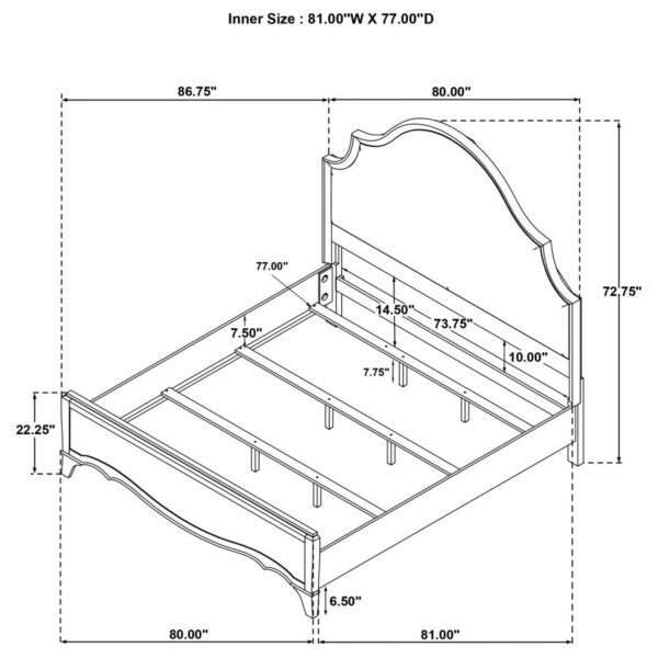 Revello 4-piece Eastern King Bedroom Set Washed Mango