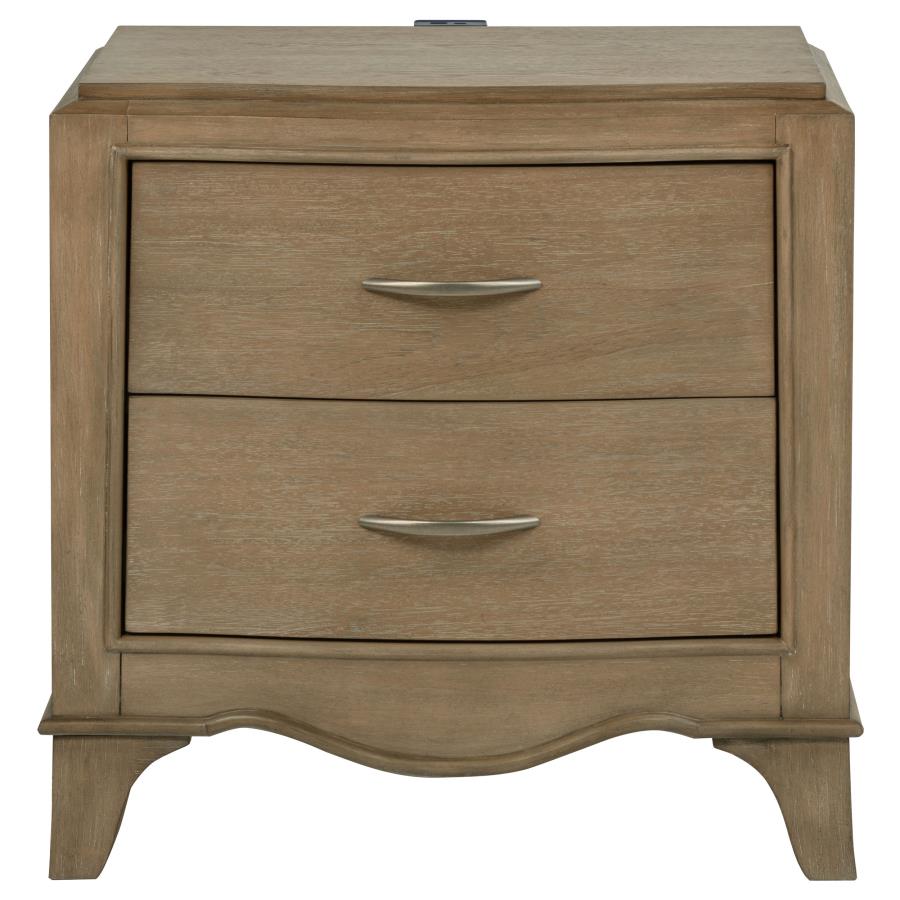 Revello 2-drawer Nightstand Bedside Table Washed Mango