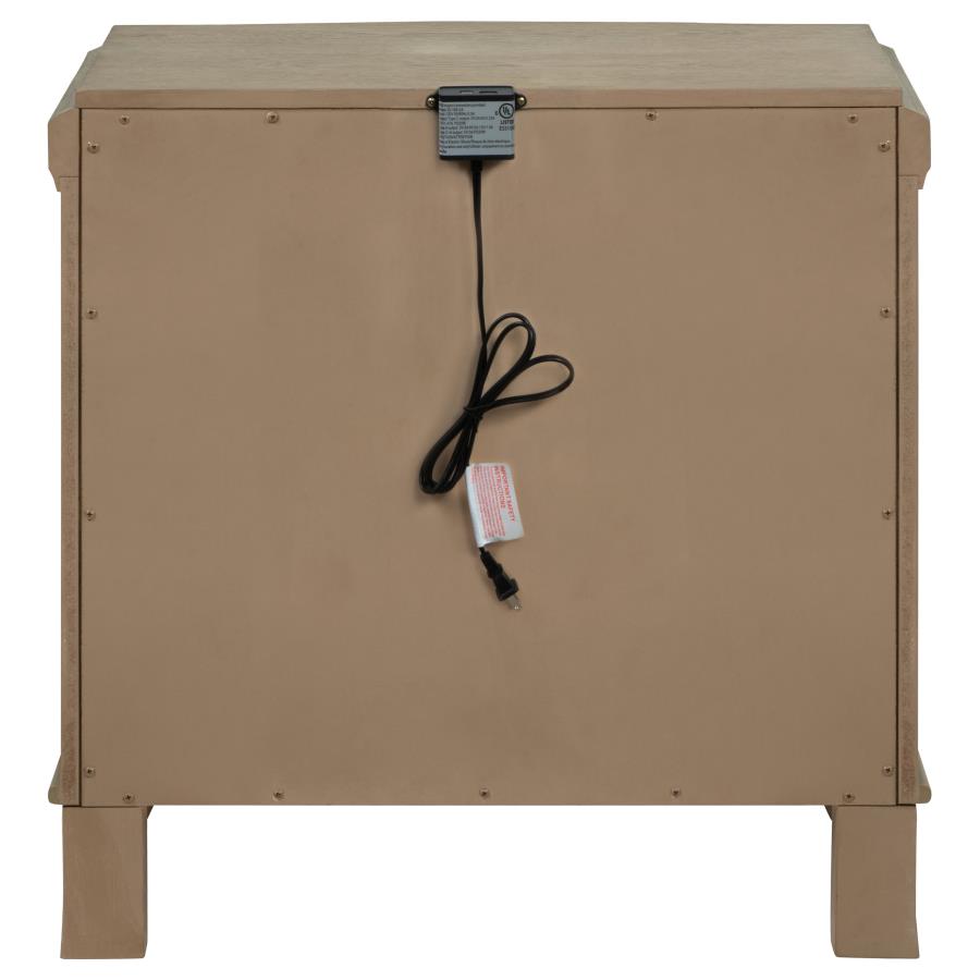 Revello 2-drawer Nightstand Bedside Table Washed Mango