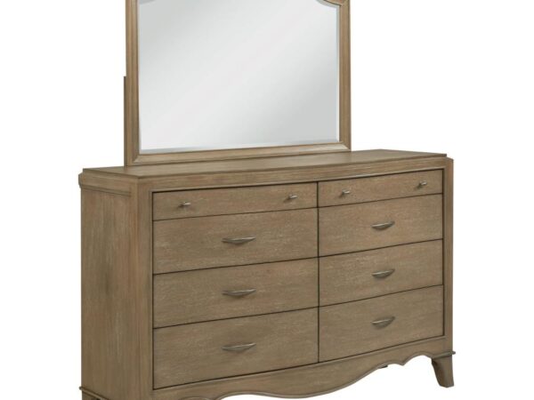 Revello 8-drawer Bedroom Dresser with Mirror Washed Mango