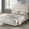 Trenton 54-inch Wood Full Panel Bed Rustic Cream