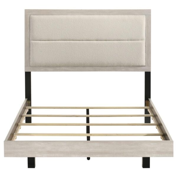 Trenton 54-inch Wood Full Panel Bed Rustic Cream