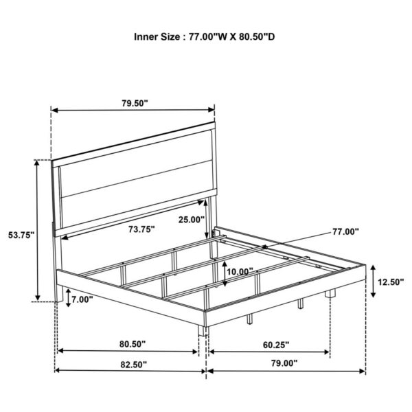 Trenton 4-piece Eastern King Bedroom Set Rustic Cream