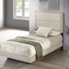 Trenton 54-inch Wood Twin Panel Bed Rustic Cream