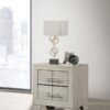 Trenton 2-drawer Nightstand Bedside Table Rustic Cream