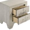 Trenton 2-drawer Nightstand Bedside Table Rustic Cream