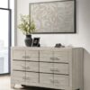 Trenton 6-drawer Bedroom Dresser Rustic Cream