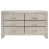 Trenton 6-drawer Bedroom Dresser Rustic Cream