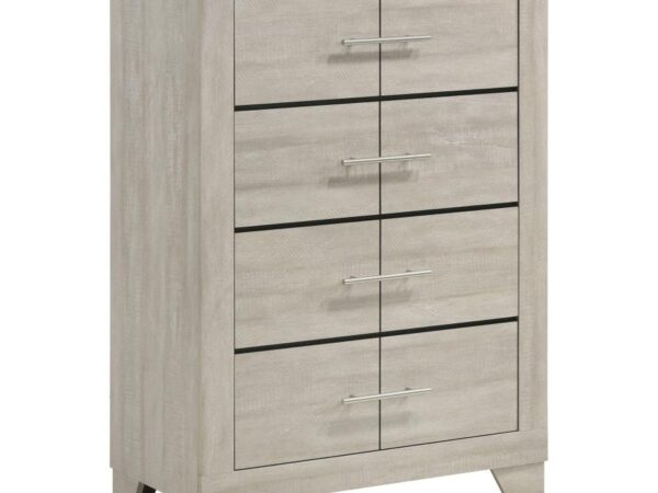 Trenton 4-drawer Bedroom Chest of Drawers Rustic Cream
