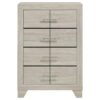 Trenton 4-drawer Bedroom Chest of Drawers Rustic Cream