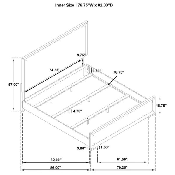 Gracemont 4-piece Eastern King Bedroom Set White