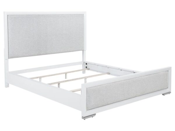 Gracemont 57-inch California King Panel Bed Grey and White