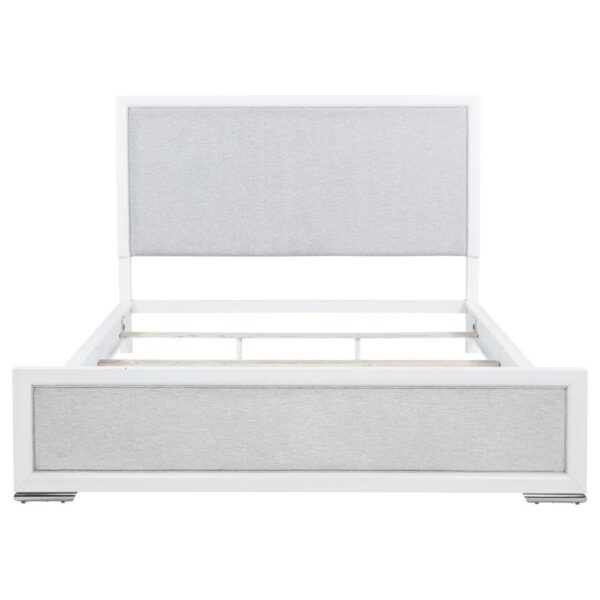 Gracemont 57-inch California King Panel Bed Grey and White