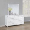 Gracemont 8-drawer Bedroom Dresser with Mirror White