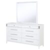 Gracemont 8-drawer Bedroom Dresser with Mirror White