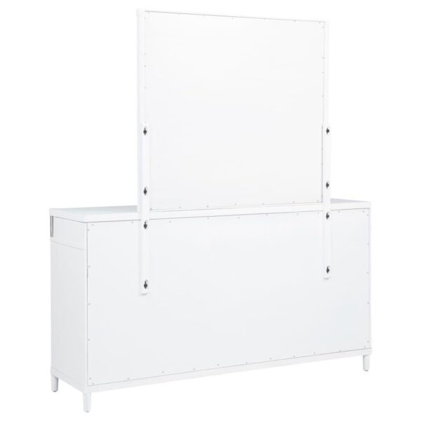 Gracemont 8-drawer Bedroom Dresser with Mirror White