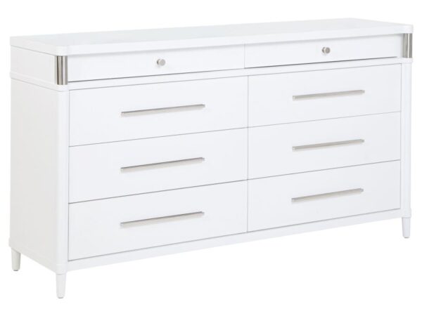 Gracemont 8-drawer Bedroom Dresser Cabinet White