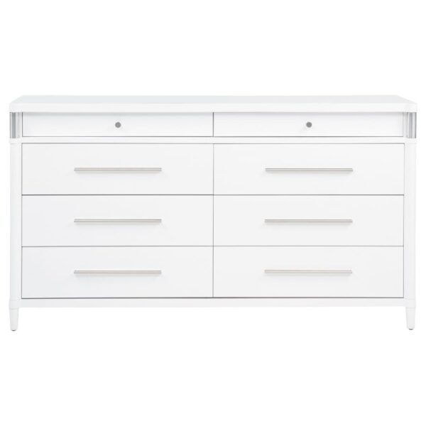 Gracemont 8-drawer Bedroom Dresser Cabinet White