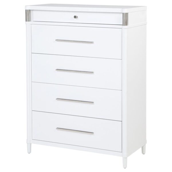 Gracemont 5-drawer Bedroom Chest of Drawers White