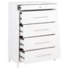 Gracemont 5-drawer Bedroom Chest of Drawers White