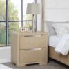 Ladera 2-drawer Nightstand Bedside Table Light Elm