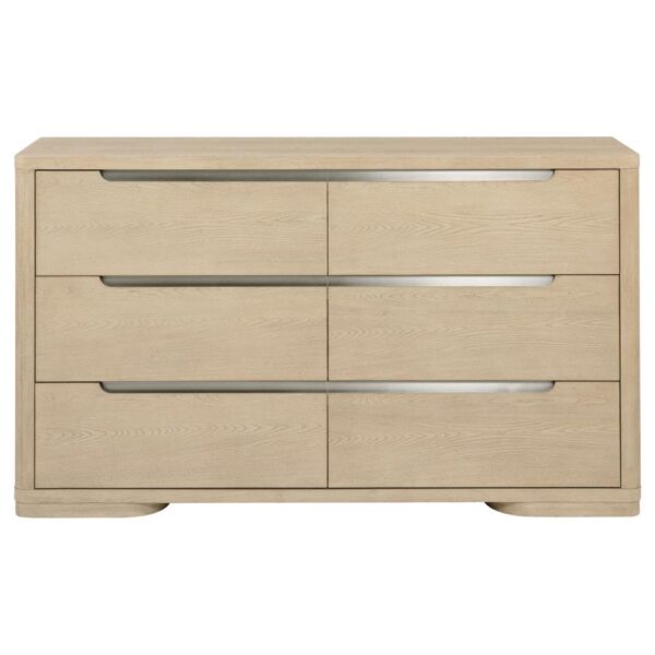 Ladera 6-drawer Bedroom Dresser Light Elm