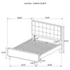 Robyn Wood California King Platform Bed Light Ash