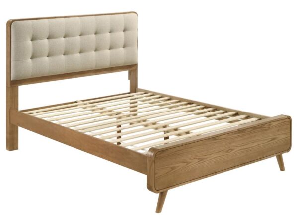 Robyn Wood Queen Platform Bed Light Ash