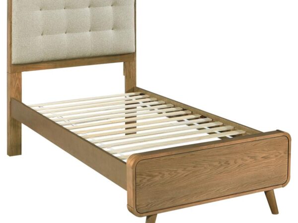 Robyn Wood Twin Platform Bed Light Ash