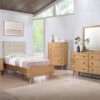 Robyn Wood Twin Platform Bed Light Ash