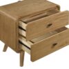 Robyn 2-drawer Nightstand Bedside Table Light Ash