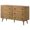 Robyn 6-drawer Bedroom Dresser Light Ash