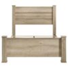 Oakglen 55-inch Eastern King Panel Bed Weathered Oak