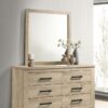 Oakglen 6-drawer Bedroom Dresser and Mirror Weathered Oak