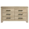 Oakglen 6-drawer Bedroom Dresser Weathered Oak