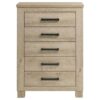 Oakglen 5-drawer Bedroom Chest of Drawers Weathered Oak