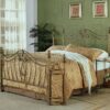 Sydney Eastern King Headboard and Footboard Brushed Gold
