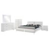 Jeremaine 5-piece Eastern King Bedroom Set White