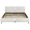 Jeremaine Upholstered Eastern King Sleigh Bed White
