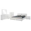 Jeremaine 5-piece California King Bedroom Set White