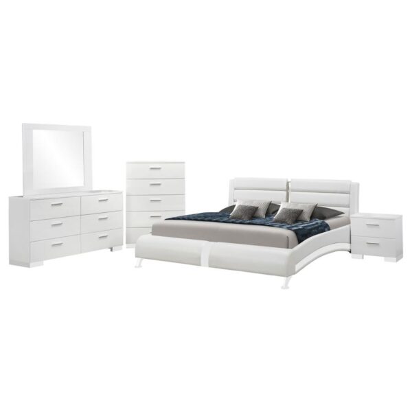 Jeremaine 5-piece California King Bedroom Set White